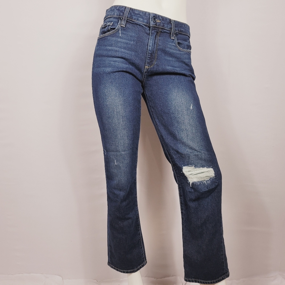 Paige Brigitte Boyfriend Jeans Ripped Size 27